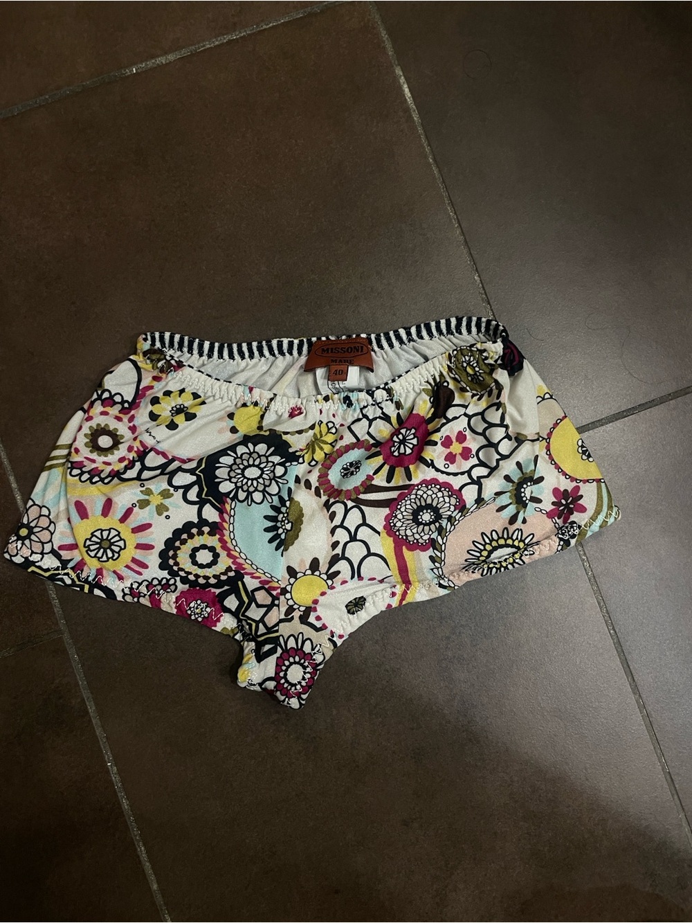 Missoni Floral Print Shorts with Multicolor Accents